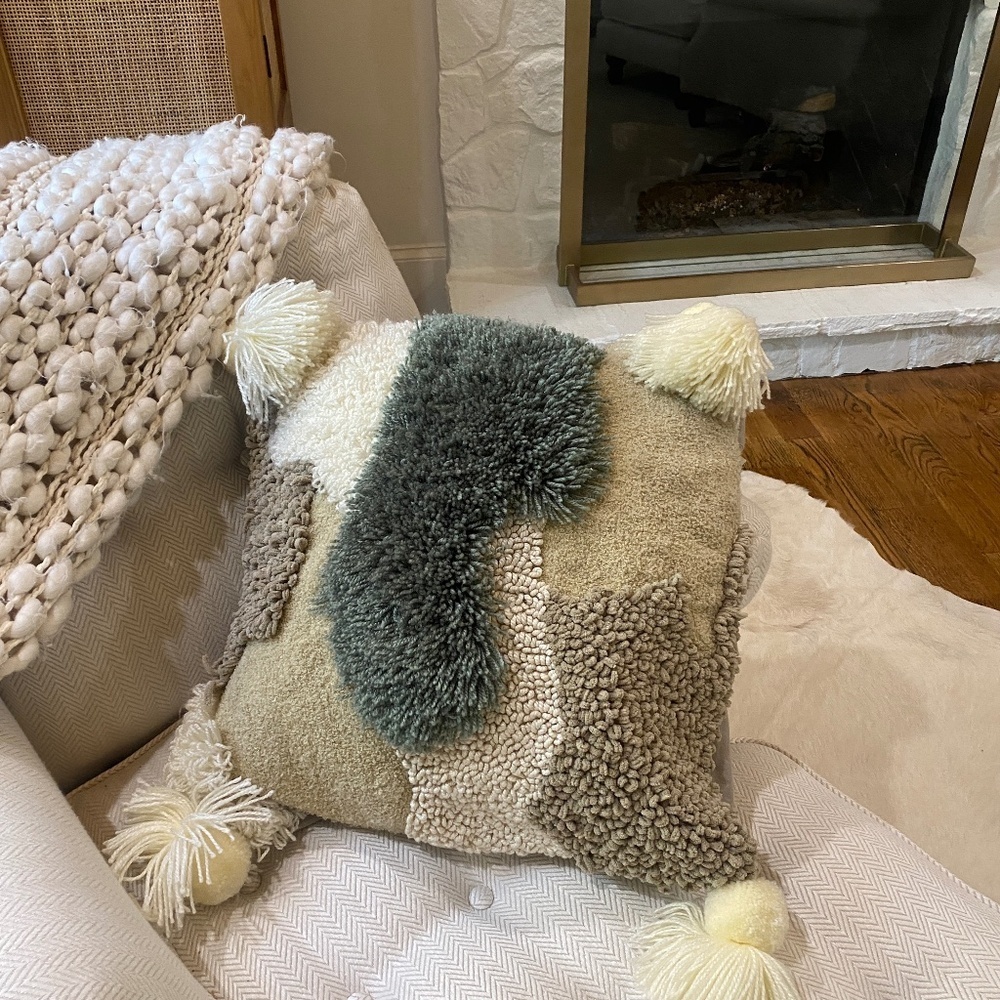 Anthropologie Textured Accent Pillow Cover